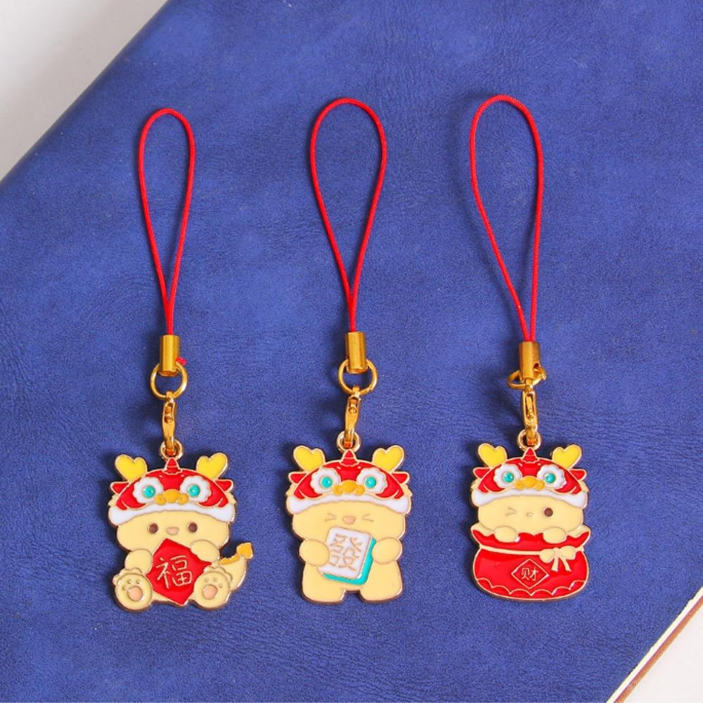 Шарм для телефона 'Год Дракона по Зодиаку' Шнурок для телефона 'Китайский Дракон' Подарок на Новый год