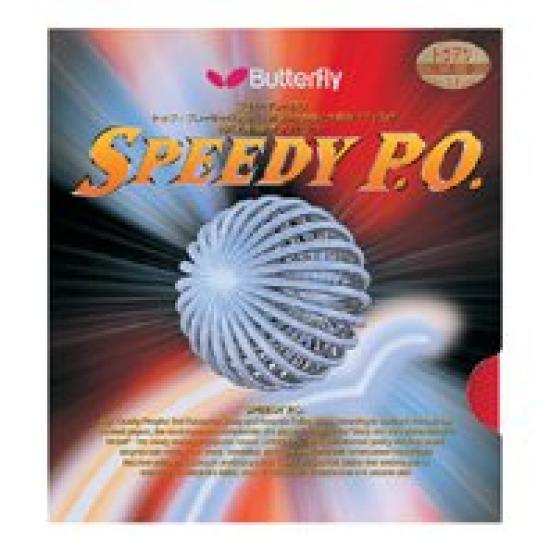 Butterfly Накладка для настольного тенниса Speedy PO Table Soft High Elasticity 00260 Red Medium (скорость)