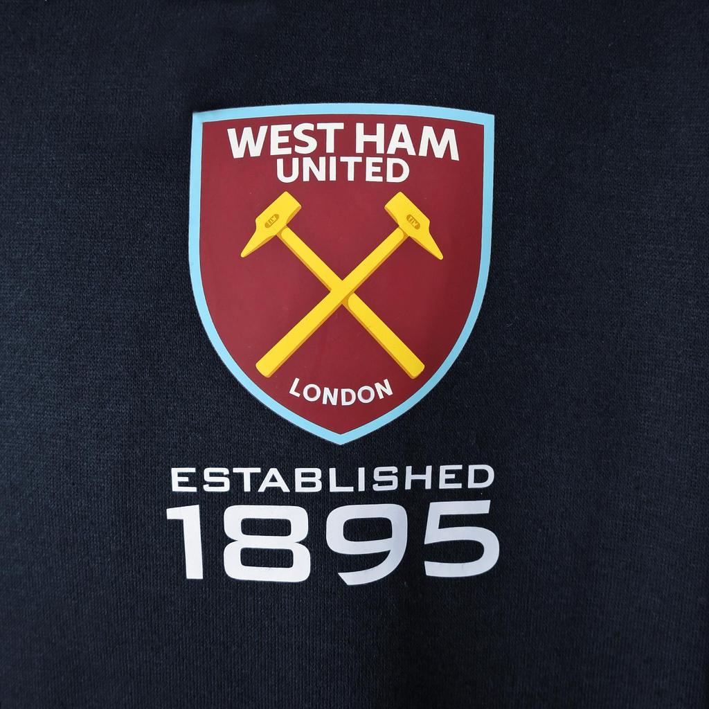 West Ham United FC Boys Fleece Full Zip Hoodie