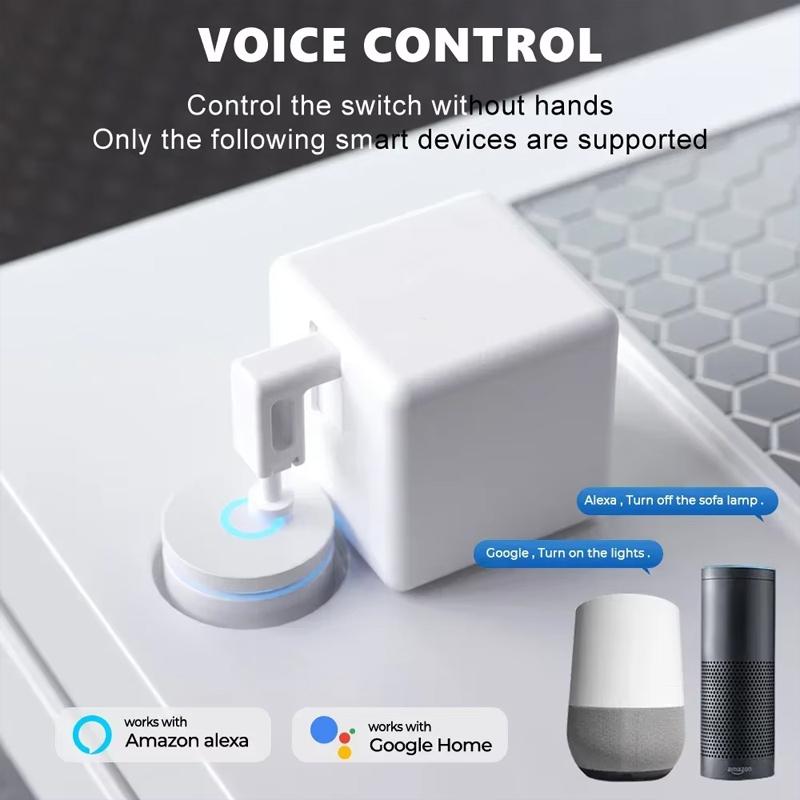 Tuya Bluetooth Умный Fingerbot Plus Нажимная кнопка Переключатель Умная жизнь Переключатель Таймер Голосовое управление Работает с Alexa Google Home