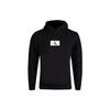 Calvin Klein Hooded Pullover Solid Color Letter Print Long Sleeve Sweatshirt Men Sweatshirt Black 000NM2416E-UB1