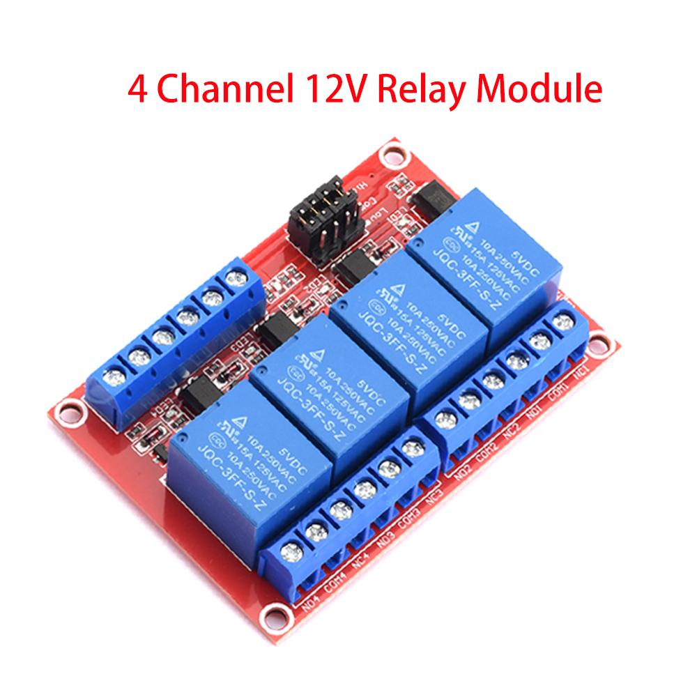 5V 9V 12V 24V 1 2 4-канальная релейная модуль-плата-шилд для Arduino с поддержкой оптопары Высокий и низкий уровень триггера реле 5