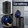 Universal Car LED Ashtray Garbage Cup Container Cigar Ashtray Holder Auto Interior Others Accessories Car LED Ashtray Parts