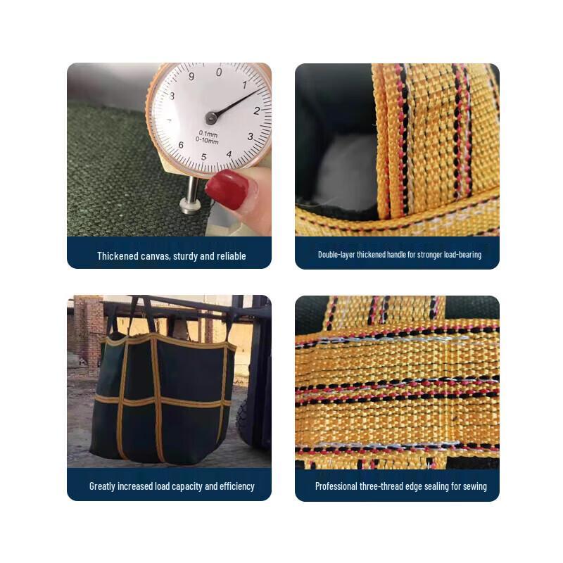 Heavy-Duty Industrial Canvas Ton Bags