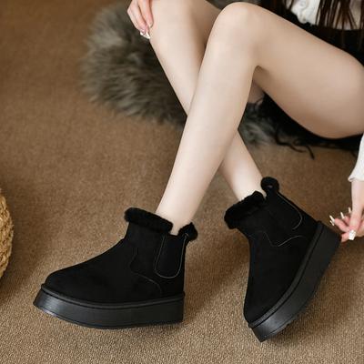 Зимние сапоги для женщин, ботинки на плоской подошве, женские ботильоны, зимняя обувь, женские ботинки с круглым носком