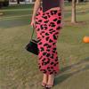 Women's Casual Fashion Gradient Printed Fishtail Split Skirt Elasticated Slim Half-body Skirt