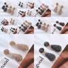 Earrings Retro Flash Fashion Style Earrings Colorful Crystals Super Drop-Shaped Long Temperament