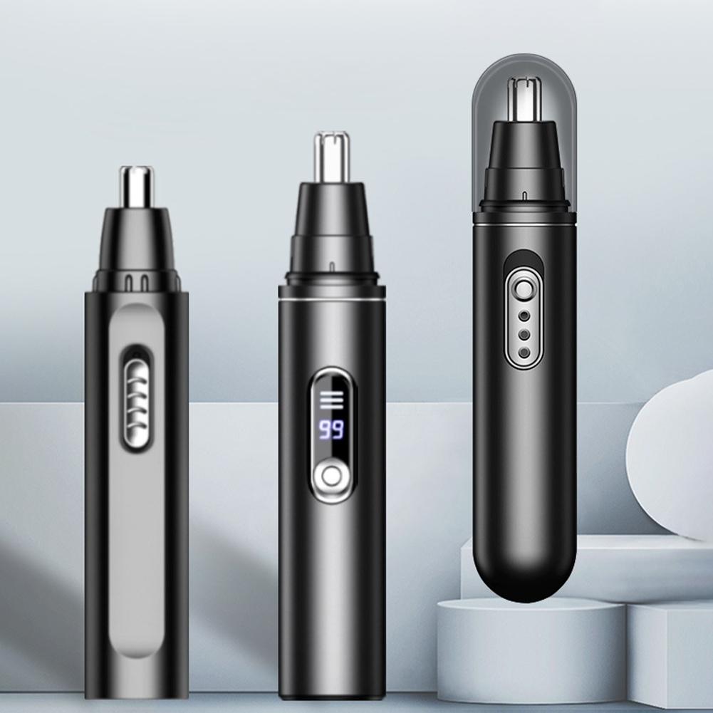 Электрический триммер для носа для мужчин, перезаряжаемые ножницы для волос в носу, очиститель для носа, бритва и триммер для волос в носу