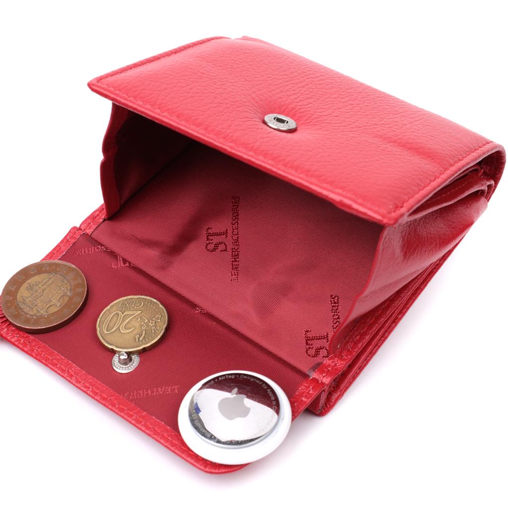 Women's Comfortable Purse Made of Genuine Leather ST Leather 22723 Red