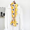 Ladies' Versatile Trendy Simulation Silk Long Strip Print New Binding Bag Travel Sunscreen Party Beach Scarf