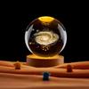 3D лазерная гравировка Хрустальный шар Ночник Украшение - Дизайн Розовой Галактики, Идеальный Подарок на День Рождения для Девушки