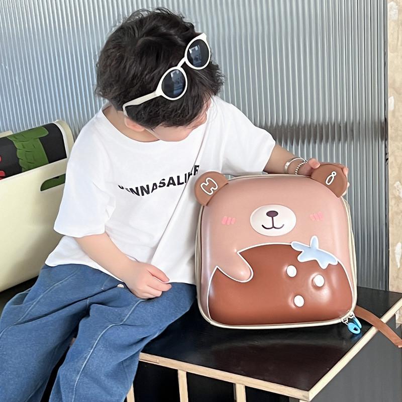 Рюкзак Медведь Маленький Большой Вместимости Материал ЭВА Подходит Для Детей Для Ежедневного Использования