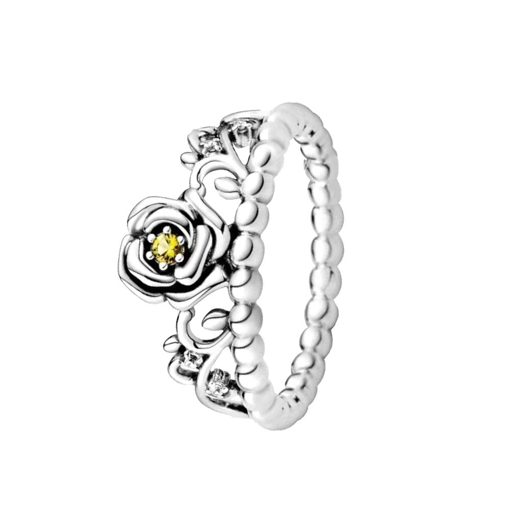 Оригинальное кольцо с короной из стерлингового серебра S925 для женщин, штабелируемое кольцо со сверкающим цирконием, модное ювелирное изделие, подарок для пары