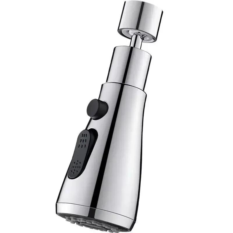 Универсальный вращающийся на 360 градусов кухонный кран-удлинитель аэратор пластиковый фильтр для мойки кухонный кран сменный серебристо-черный