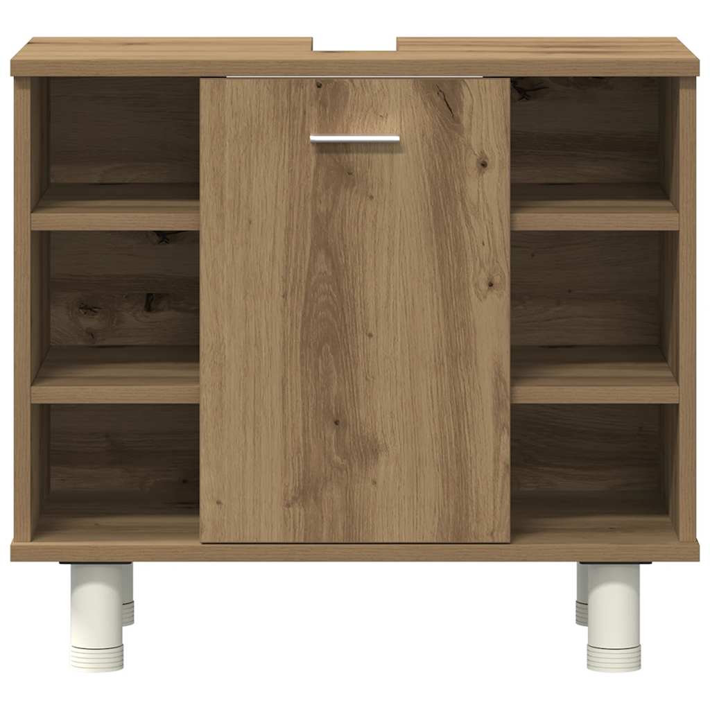 3 Piece Bathroom Furniture Set Artisan Oak Wood Based Material