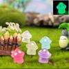 Adorable Resin Colorful Night Glowing Mushroom Fluorescent Craft Plant Decor