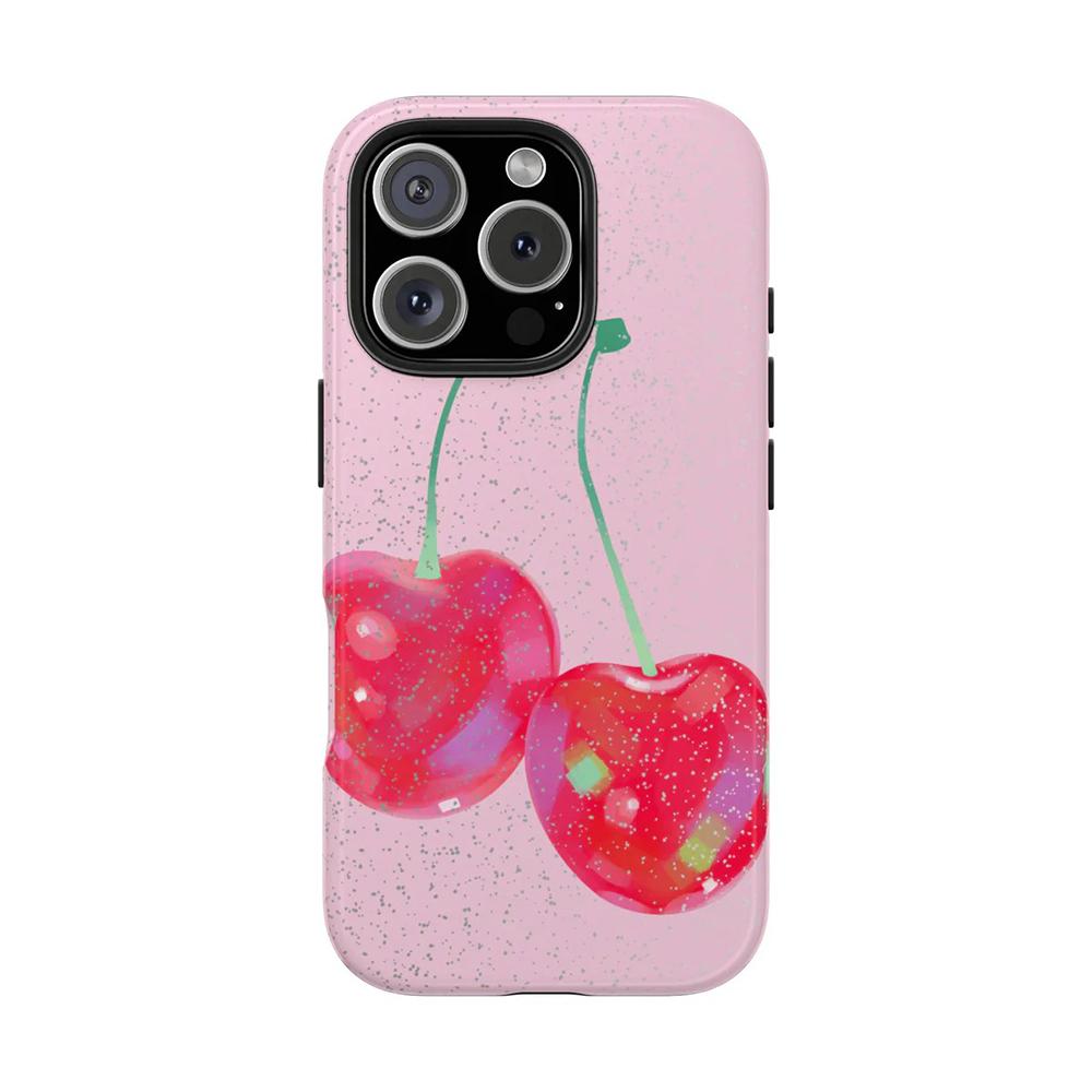Роскошный летний чехол Clmj с лимонами и вишней для iPhone 17 16 15 14 13 12 11 X XS XR Air Pro Max Plus Двухслойная задняя крышка