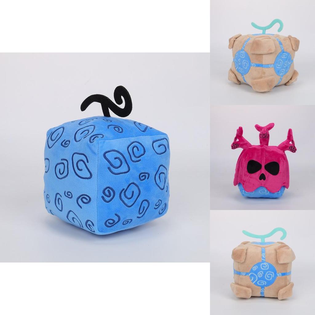 Мягкая игрушка Blox Fruits в коробке с леопардовым принтом фиолетового цвета. Мягкое и пушистое чучело для детей, высота 15 см