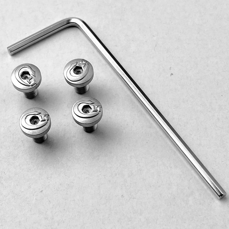 4 шт. 1911 Grips Винты с инструментом CNC Нержавеющая сталь T8 Plum Винт черный 1911 Grips Гвоздь