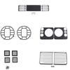 BJL1 Для Land Rover Defender 90 110 130 2004-2019 Центральная решетка Защитная сетка для фар Автомобильная защитная крышка фар Автоаксессуары