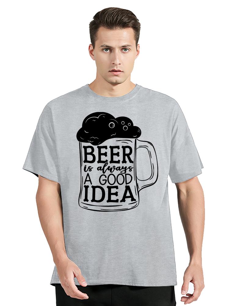 2024 Fashion Beer DAY Graphic Y2k Tshirt Men's Clothing Oversized T-shirt New Summer Casual Fashion Tshirt Cotton O-neck Tops