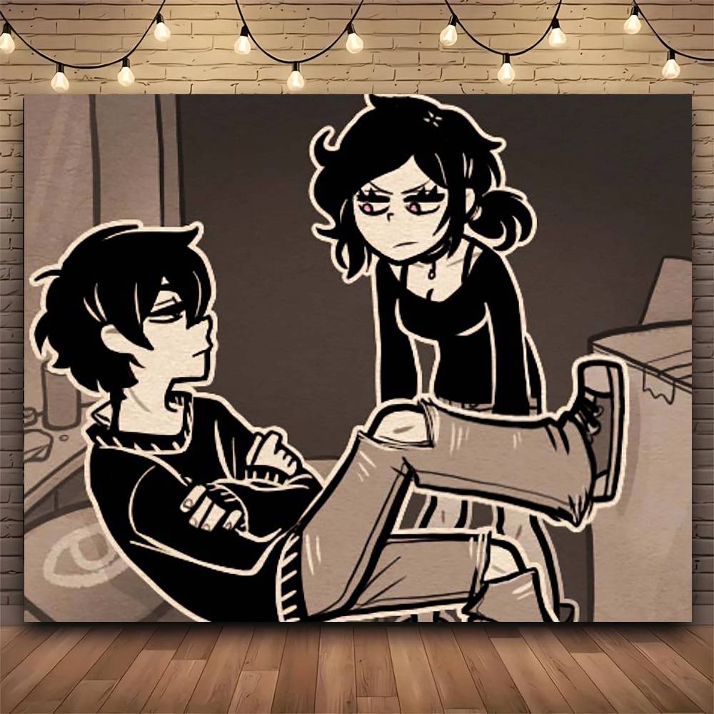 Game The Coffin Of Andy And Leyley Cartoon Tapestry Print Large Tapestry Wall Hanging Wall Tapestry  Decor Living Room Bedroom