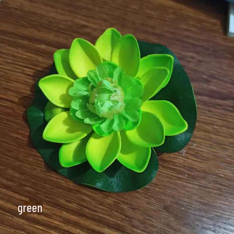 Искусственные листья лотоса в виде кувшинки для декора бассейнов и буддийских подношений