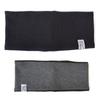 ШАРМ Тюрбан Повязка на голову x В рубчик Двусторонняя Хлопок Широкая [Свободный размер/Черный Серый] Повязка на голову,