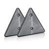 MFC PRO White Universal Genuine Triangle Reflector 2 Piece Truck Card Trailer Jet Trailer Reflector