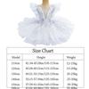 Modern Ballet Tutu White Princess Dress Fashion Performance Clothes  Kids Girls