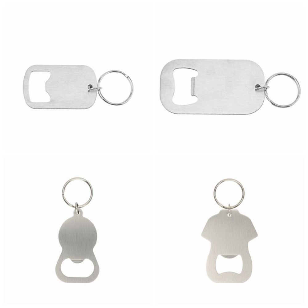 Simple Bottle Opener Keychain Stainless Steel Portable Bottle Opener Daily Carry