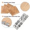 10 шт. Деревянный фитиль для свечей, металлические зажимы для основания, полые треугольные свечи, набор для самостоятельного изготовления ароматических свечей, подарки ручной работы, домашний декор