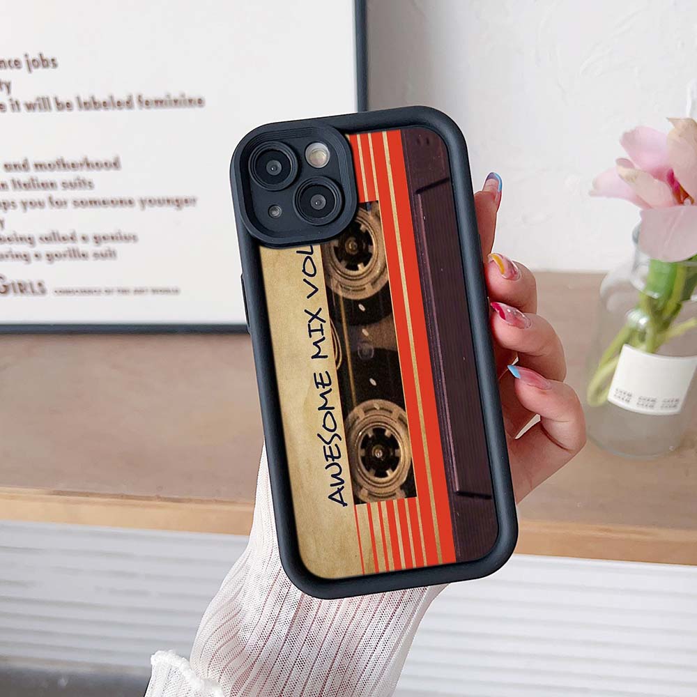 Sky Eye Ladder Phone Case for iPhone 15 14 13 12 Samsung A15 A25 A24 S23 FE Huawei Honor 90 Angel Eye Soft Cover A19 Original Retro Cassette Tape Art