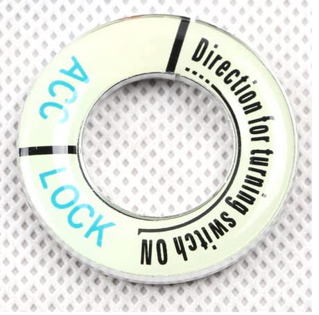 Кольцо кнопки запуска двигателя Декоративная крышка переключателя Аксессуары для украшения Простая установка Совместимость с ночной флуоресцентной лампой для Peugeot 3013073008408508