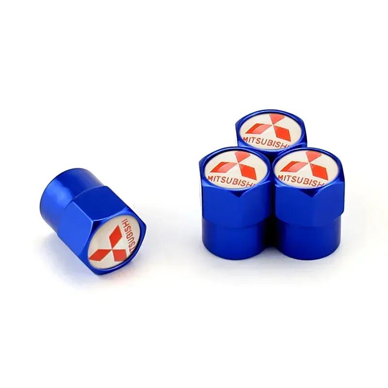 4PCS Alloy Car Tire Valve Caps Wheel Air Cover For Mitsubishi Ralliart ASX Eclipse Galant Mirage Montero EVO Xpander Colt L200