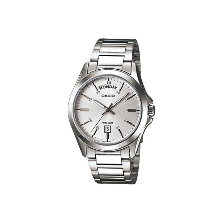 Casio Мужские часы Стандартной серии Серебристые MTP-1370D-7A1 MTP-1370D-7A1