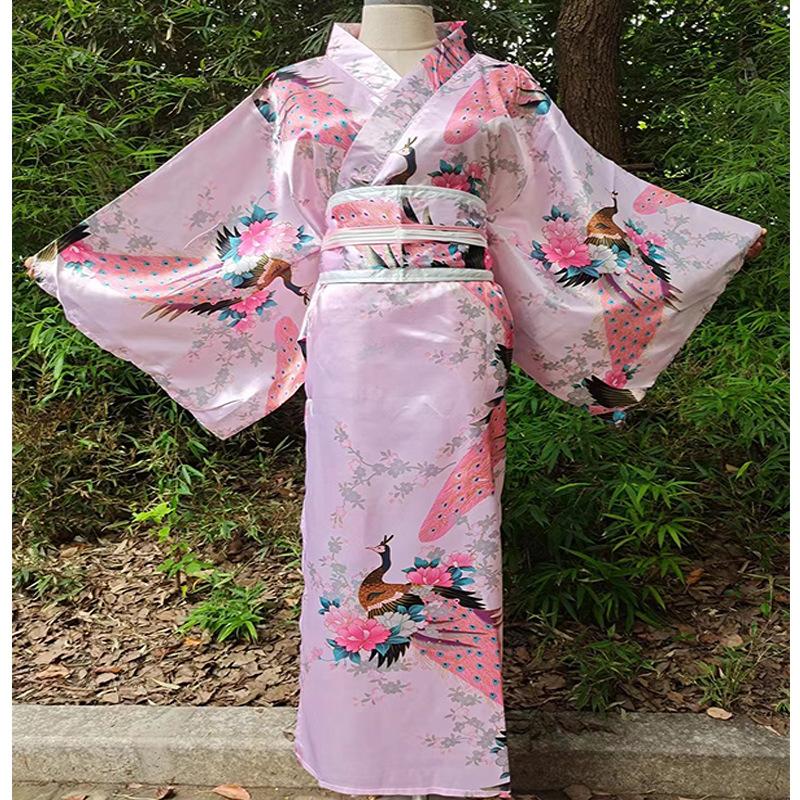 Traditional Japanese Women's Formal Attire Yukata Anime Cosplay Photography Photo Sets Kimono Stage Performance Costumes