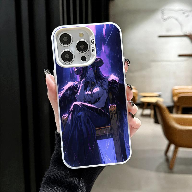Ударопрочный чехол для телефона Albedo O-Overlords Anime для iPhone 17 Air 16 16E 15 Pro Max 14 Plus 13 Mini 12 Задняя крышка Противоударный Funda