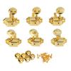 6Pcs Guitar String Tuning Peg Metal Tuner Key Machine Head Set Kit for Acoustic Electric Gold