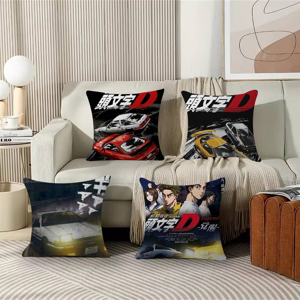 Подушки с принтом из аниме Initial D Наволочки для домашней кровати Декоративная наволочка Свадебная Супермягкая наволочка