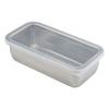 Shimomura Kihan Slim Storage Container [Made In Japan] 22.5cm Long, Convenient for Meal Preparation, Rust-Resistant, Deep, 1.1L, with Lid, Stainless S