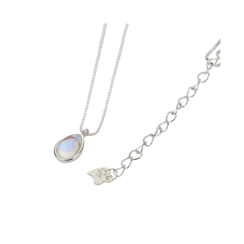 Charmy silver pure glass-necklace