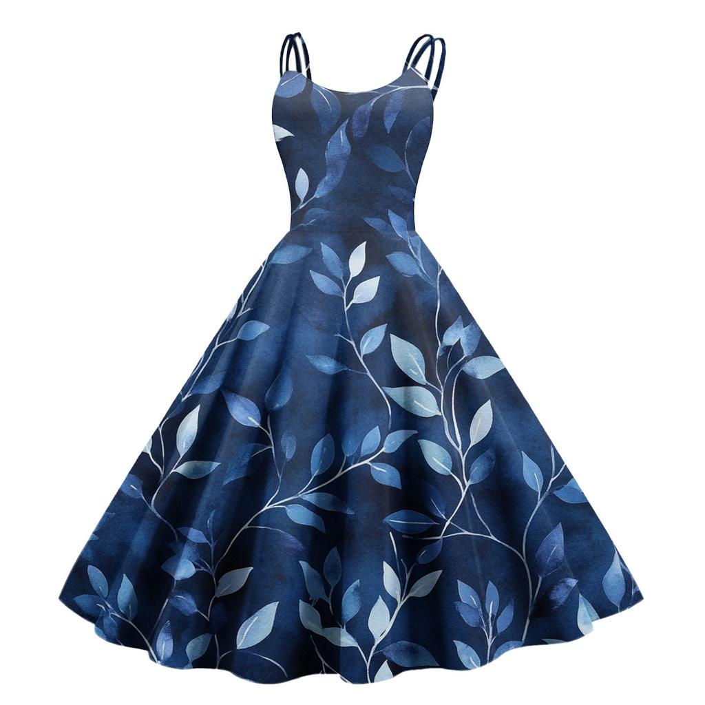 Женское сексуальное платье с открытыми плечами в стиле панк-винтаж с цветочным принтом