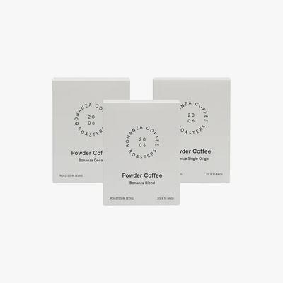 Порошковый кофе 3 вида в наборе