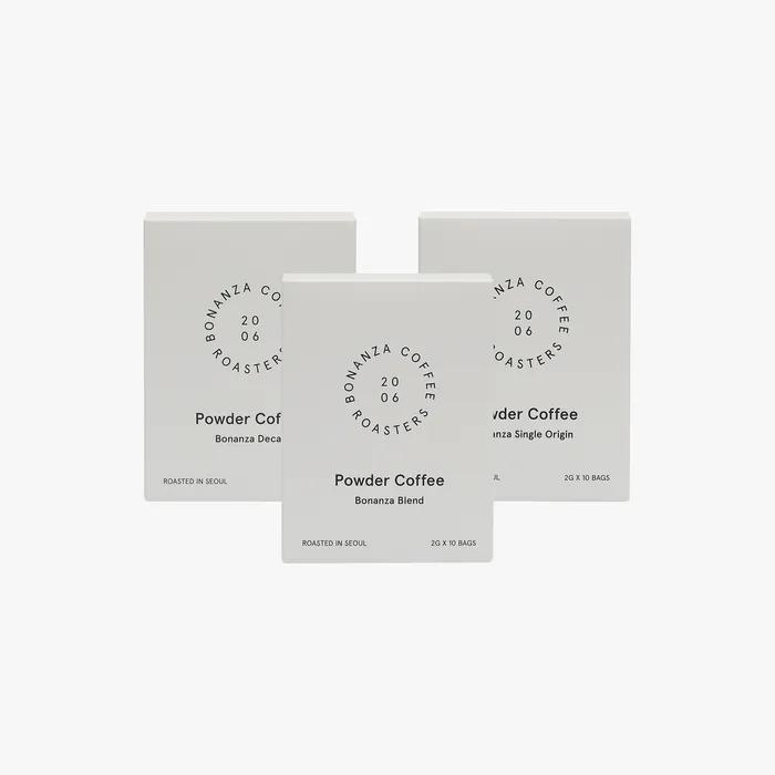 Powder coffee 3 types set