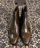 Joenshoe Hugo Slick Side Zipper Boots Brown