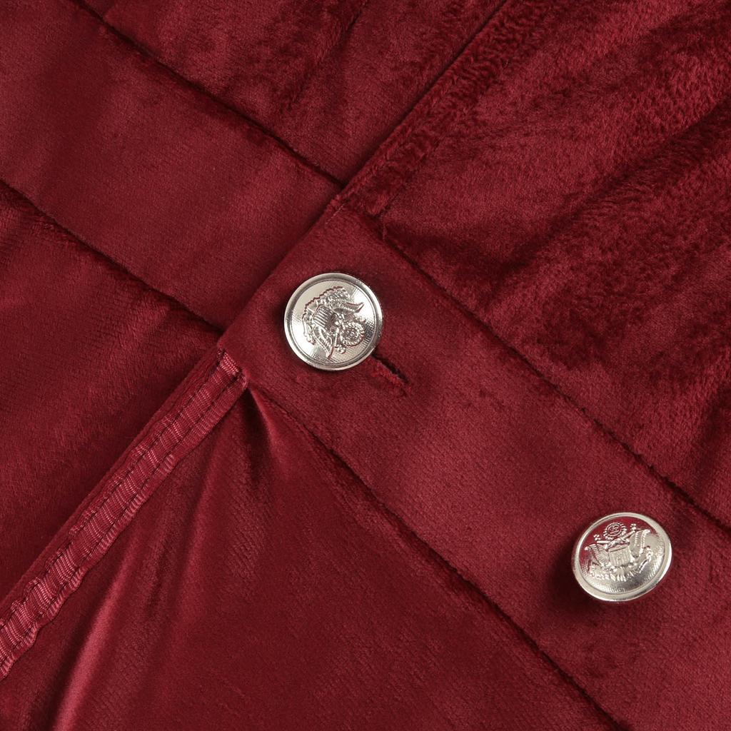 Женская длинная ветровка, темперамент, однотонная бархатная куртка на пуговицах с длинными рукавами