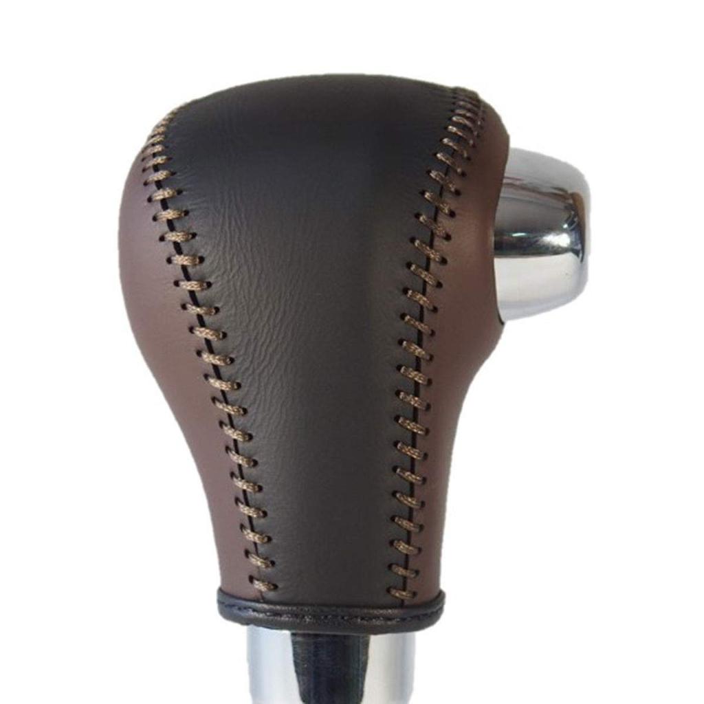 TricoloreExchange Tricolore EX DIY Shift Knob Leather Wrap Kit for MH55 Wagon MA46 MK53S Spacia and other featuring Palm and Black Leather with Cafe S