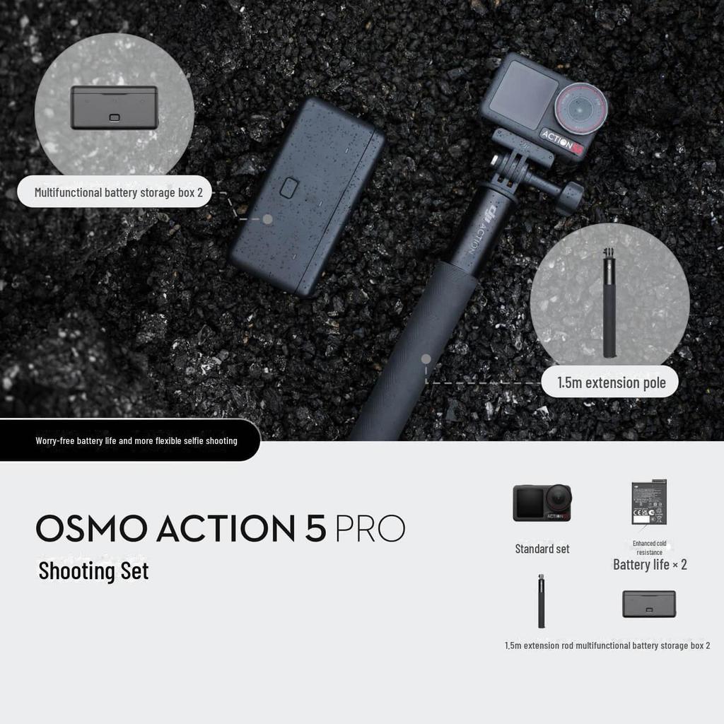 "Спортивная камера DJI Osmo Action 5 Pro 4K для мотоцикла, влогов и путешествий"