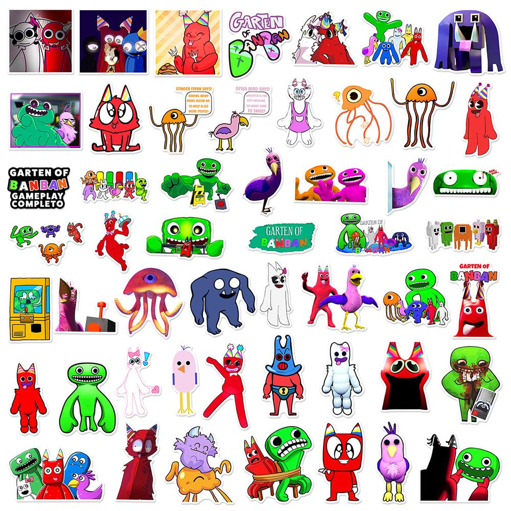 50 шт. Наклейки Garten of Banban для компьютера, скейтборда, ноутбука, бутылки для воды